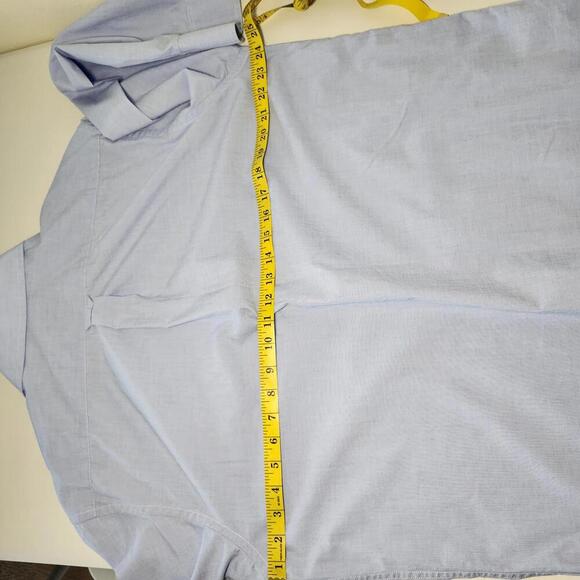 Izod Men's Button Down Shirt Size L Blue Cotton - Picture 4 of 7